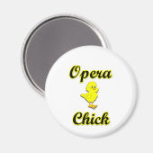 Opera Chick Magnet (Vorderseite/Rückseite)