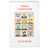 OPERA COMPSERS Wandkalender (Titelbild)