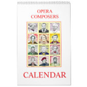 OPERA COMPSERS Wandkalender (Titelbild)