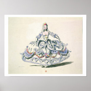 Opera Costume, from the Menus Plaisirs Collection, Poster
