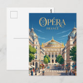 Opéra Frankreich Postkarte (Vorne/Hinten)
