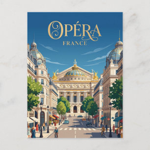 Opéra Frankreich Postkarte