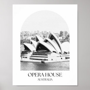 Opera House Australia Arch Foto Print Poster