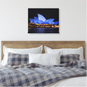 Opera House, Sydney Australien Leinwanddruck (Insitu (Schlafzimmer))
