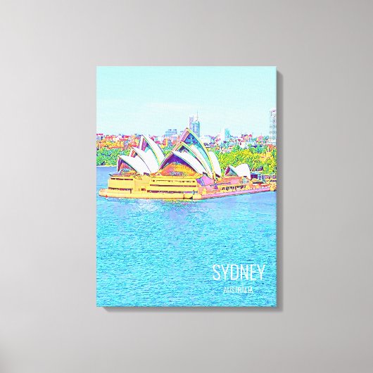 Opera House Sydney Hafen Wasseransicht Canvas Prin Leinwanddruck (Vorderseite)