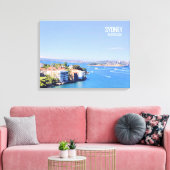 Opera House Sydney Hafen Wasseransicht Canvas Prin Leinwanddruck (Insitu (Wohnzimmer))