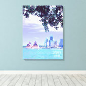 Opera House Sydney Harbour Blick aufs Wasser Leinwanddruck (Insitu (Holzboden))