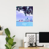 Opera House Sydney Harbour Blick aufs Wasser Poster (Heimbüro)