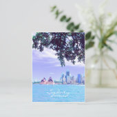 Opera House Sydney Harbour Blick aufs Wasser Postkarte (Stehend Vorderseite)