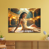 OPERA - ICH LIEBE OPER LEINWANDDRUCK (Insitu (Wohnzimmer))