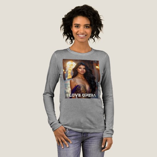 OPERA - ICH LIEBE OPER Tri-Blend SHIRT (Volle Vorderseite)