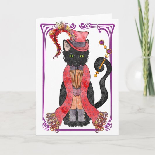 Opera Kitty Greeting Card Karte (Vorderseite)