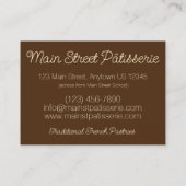 Opera Konditorei Patisserie Koch Visitenkarte (Rückseite)