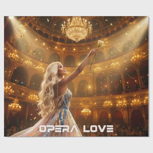 OPERA LOVE GESCHENKPAPIER (Flach)