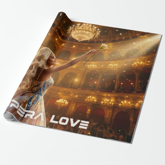 OPERA LOVE GESCHENKPAPIER (Ungerollt)