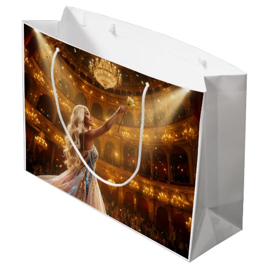 OPERA LOVE GROßE GESCHENKTÜTE (Rückseite Schrägansicht)