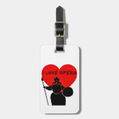 Opera Lover_ Gepäckanhänger (Vorderseite vertikal)