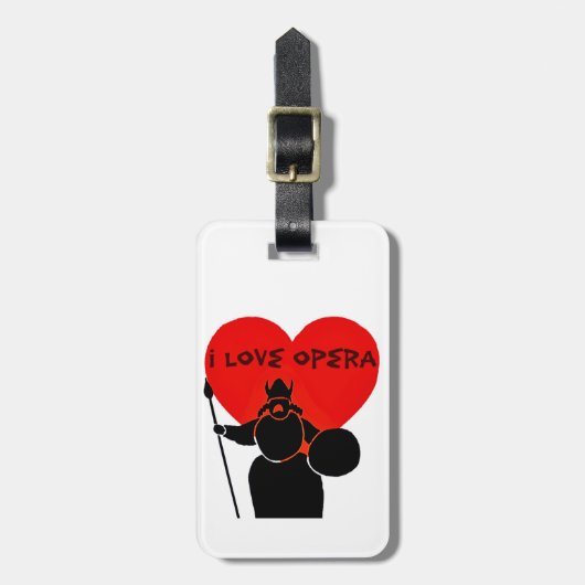 Opera Lover_ Gepäckanhänger (Vorderseite vertikal)