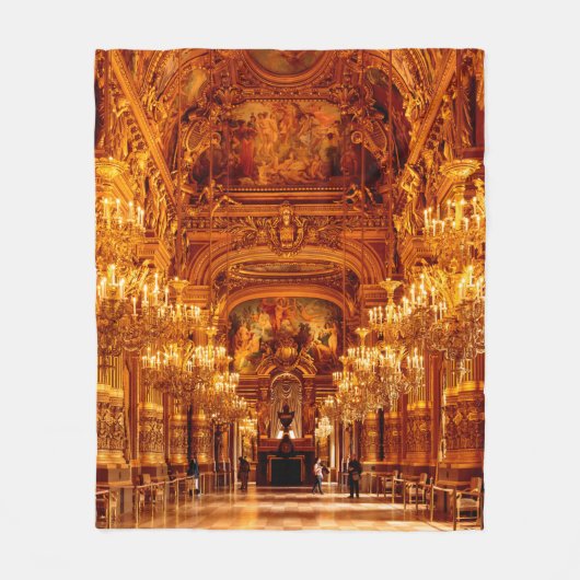 Opera National de Paris Garnier in Frankreich Fleecedecke (Vorderseite)