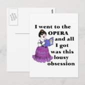 Opera Obsession Postkarte (Vorne/Hinten)