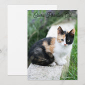 Opera Phantom Cat Feiertagskarte (Vorne/Hinten)
