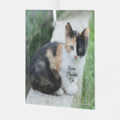 Opera Phantom Cat Ornament Aus Glas (Vorderseite links)