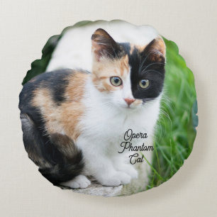 Opera Phantom Cat Rundes Kissen