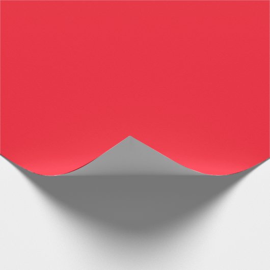 Opera Red Solid Color Geschenkpapier (Ecke)