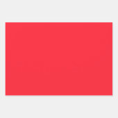 Opera Red Solid Color Geschenkpapier Set (Vorderseite 3)