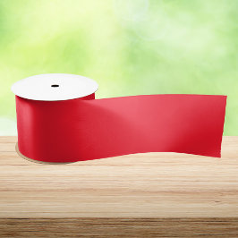 Opera Red Solid Color Satinband