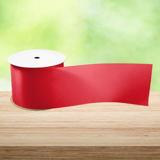Opera Red Solid Color Satinband