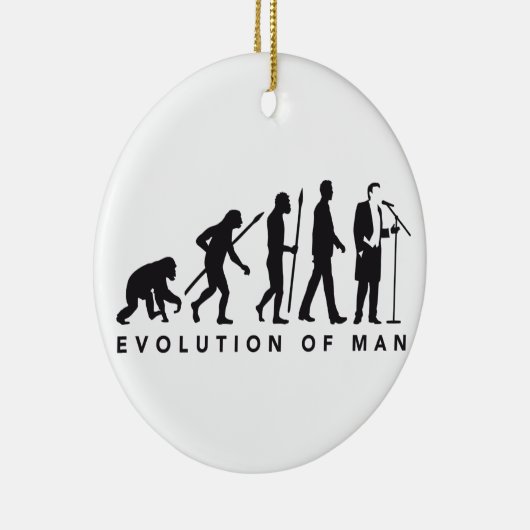 Opera singer evolution of man keramik ornament (Rechts)