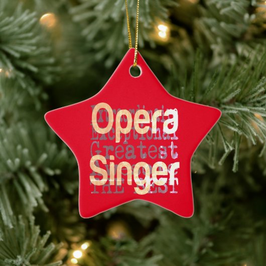 Opera Singer Extraordinaire Keramik Ornament (Baum)