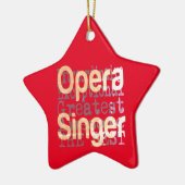 Opera Singer Extraordinaire Keramik Ornament (Links)