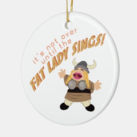 Opera Singer Keramik Ornament (Links)