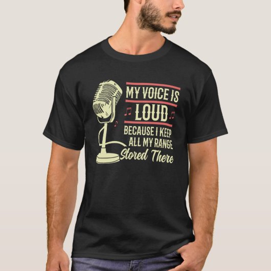 Opera Singer Opera Sängerin Meine Stimme ist laut T-Shirt (Vorderseite)
