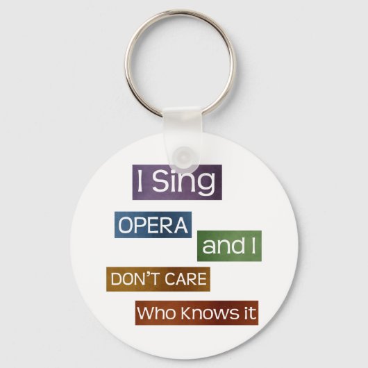 Opera Singer Schlüsselanhänger (Vorderseite)