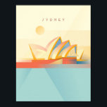 Opera Sydney - Minimal Art Déco - Reisen POster<br><div class="desc">Opera Sydney</div>
