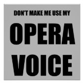 Opera Voice Poster (Vorderseite)