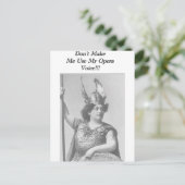Opera Voice Postkarte (Stehend Vorderseite)