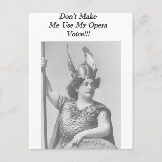 Opera Voice Postkarte (Vorderseite)