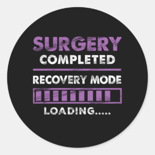 Operation Abgeschlossen Erholung Modus Laden wird Runder Aufkleber