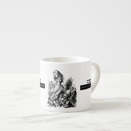 Operation Alice in Wonderland Alice im Wunderland Espressotasse (Vorderseite Rechts)