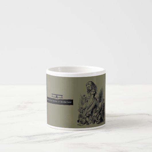 Operation Alice in Wonderland Alice im Wunderland Espressotasse (Vorderseite)