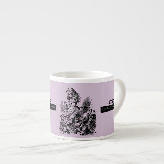Operation Alice in Wonderland Alice im Wunderland Espressotasse (Vorderseite Rechts)