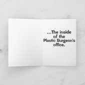 Operation aus Plastik wird ein schönes Comic Karte (Innenseite)