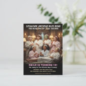 Operation Birthday Bliss Spa Party  Postkarte (Stehend Vorderseite)