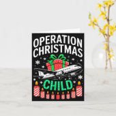 Operation Christmas Child Family Matching Xmas Fun Karte (Gelbe Blume)