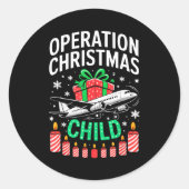 Operation Christmas Child Family Matching Xmas Fun Runder Aufkleber (Vorderseite)