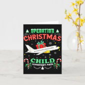 Operation Christmas Child Funny Family Matching Xm Karte (Gelbe Blume)